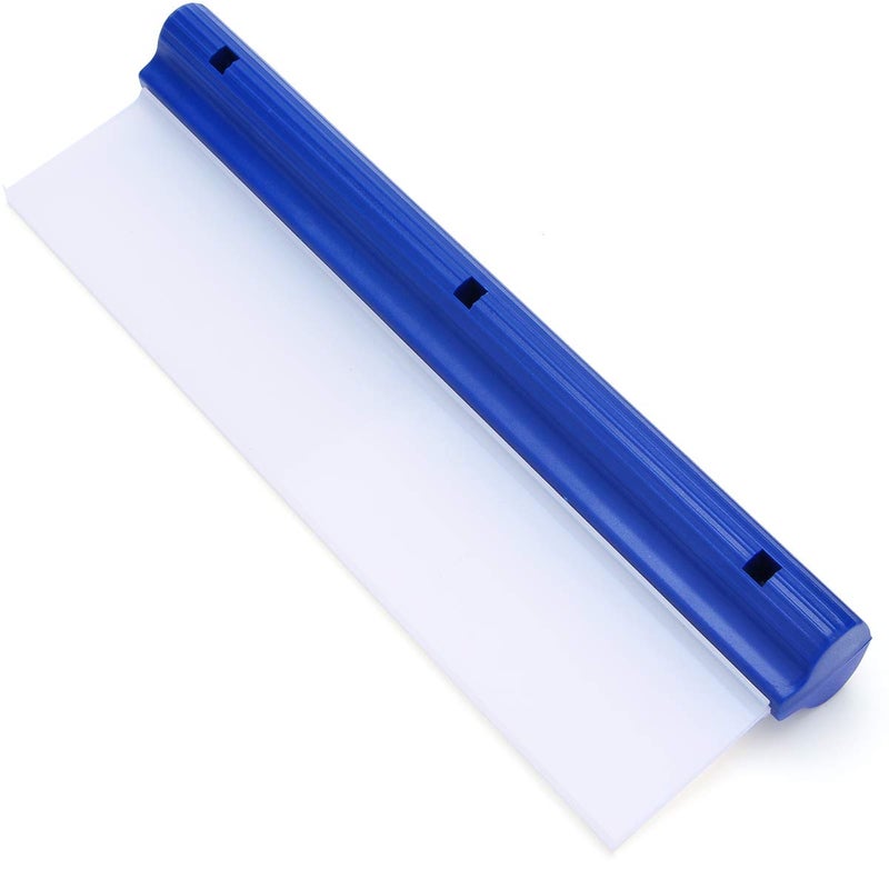 Forgrace Car Squeegee 12 Inch Flexible T-Bar Water Blade Silicone Squeegee for Car or Home Glass Blue Handle - Image 1